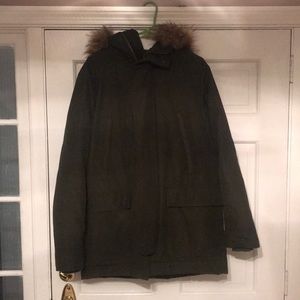 GAP Men’s Hooded Faux Fur Jacket, ‼️Closet Sale‼️